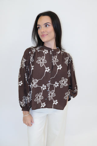 Freshly Picked Floral Blouse - The Pink Tulip Clothing
