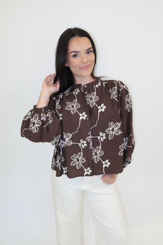 Freshly Picked Floral Blouse - The Pink Tulip Clothing