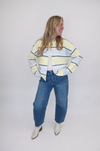 All Mixed Up Stripe Cardigan