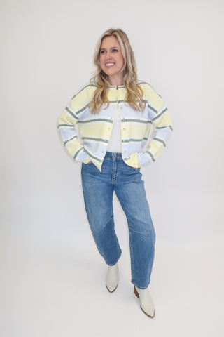 All Mixed Up Stripe Cardigan
