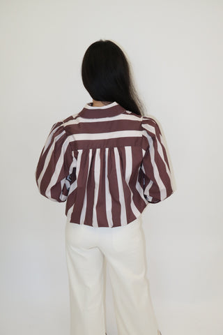 Plot Twist Stripe Top - The Pink Tulip Clothing
