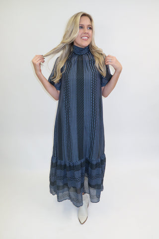 A Little Whimsy Polka Dot Midi Dress - The Pink Tulip Clothing