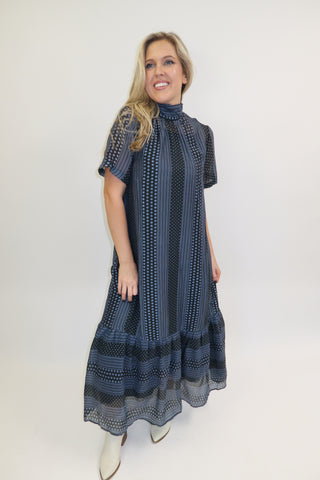 A Little Whimsy Polka Dot Midi Dress - The Pink Tulip Clothing