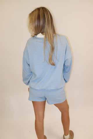 Slow Sunday Stripe Lounge Set - The Pink Tulip Clothing