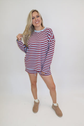 Stay In Style Stripe Lounge Set
