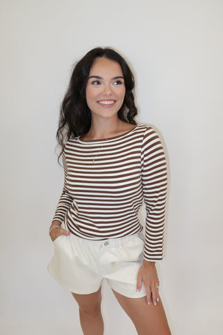 The French Connection Stripe Top - The Pink Tulip Clothing