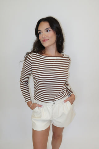 The French Connection Stripe Top - The Pink Tulip Clothing