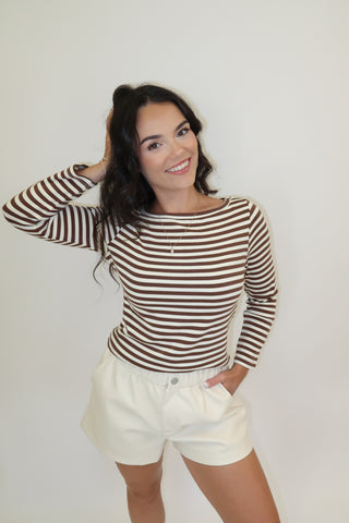 The French Connection Stripe Top - The Pink Tulip Clothing