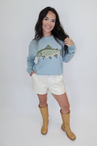 Reel Cute Fish Sweater - The Pink Tulip Clothing