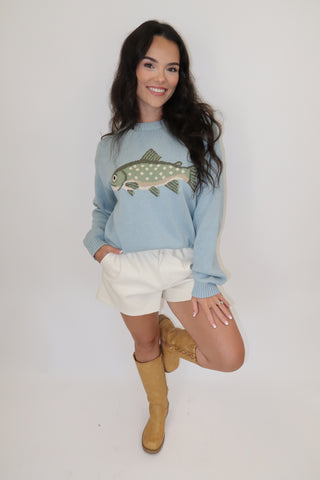 Reel Cute Fish Sweater - The Pink Tulip Clothing