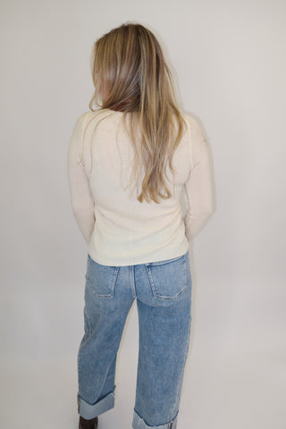 The Outline Contrast Trim Top - The Pink Tulip Clothing