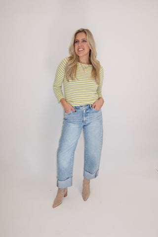 The French Connection Stripe Top - The Pink Tulip Clothing