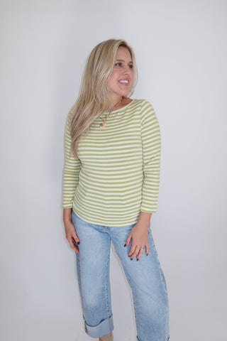 The French Connection Stripe Top - The Pink Tulip Clothing