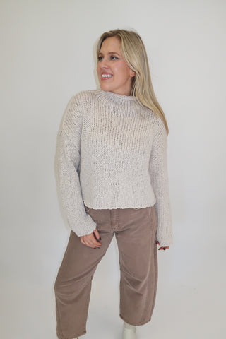 Cloud Nine Open Knit Sweater - The Pink Tulip Clothing