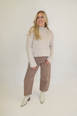 Cloud Nine Open Knit Sweater - The Pink Tulip Clothing