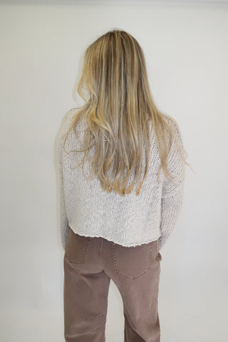 Cloud Nine Open Knit Sweater - The Pink Tulip Clothing