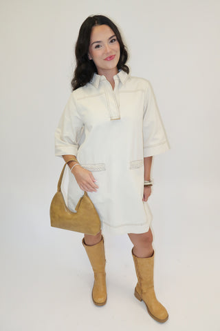 The Tailored Theory Shift Dress