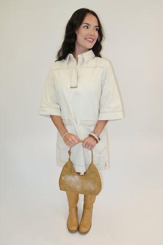 The Tailored Theory Shift Dress