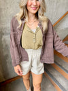 Ribbed Henley Top