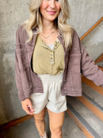 Ribbed Henley Top