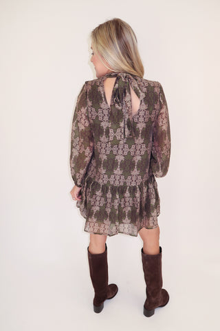 The After Hours Printed Slip Dress - The Pink Tulip Clothing