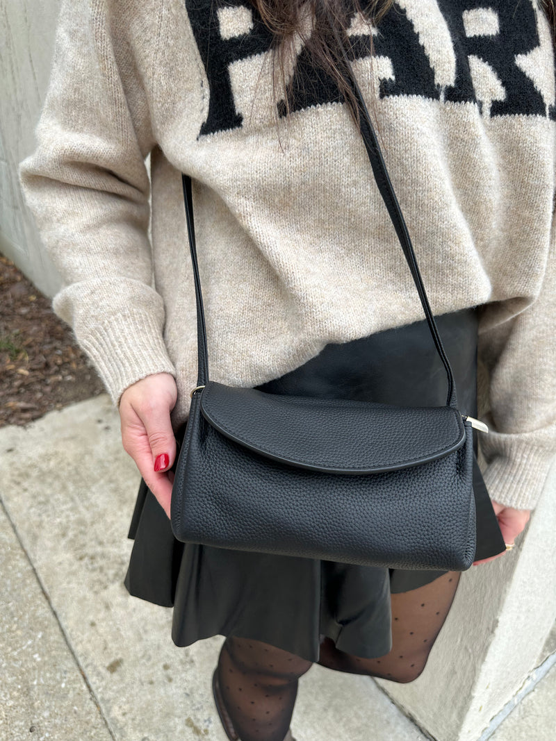 Faux Leather Crossbody Bag