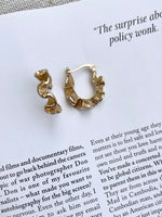 Wavy Hoop Earring