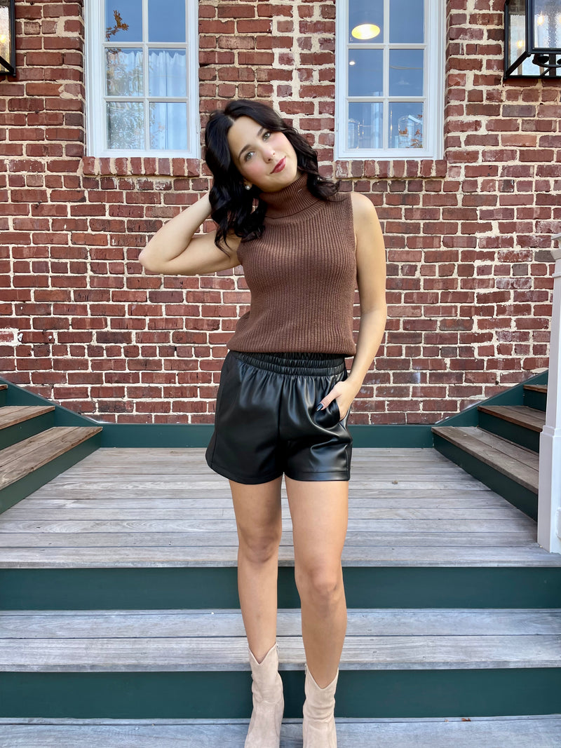 Turtleneck Tank Sweater