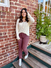 Ribbed Henley Top