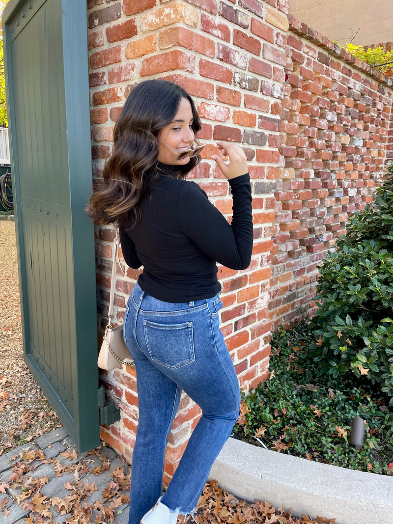 Mock Neck Layering Top