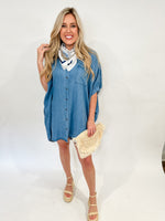Button Front Tunic Dress