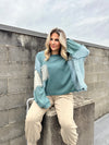 Colorblock Oversized Top