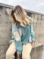 Colorblock Oversized Top