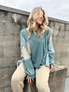 Colorblock Oversized Top
