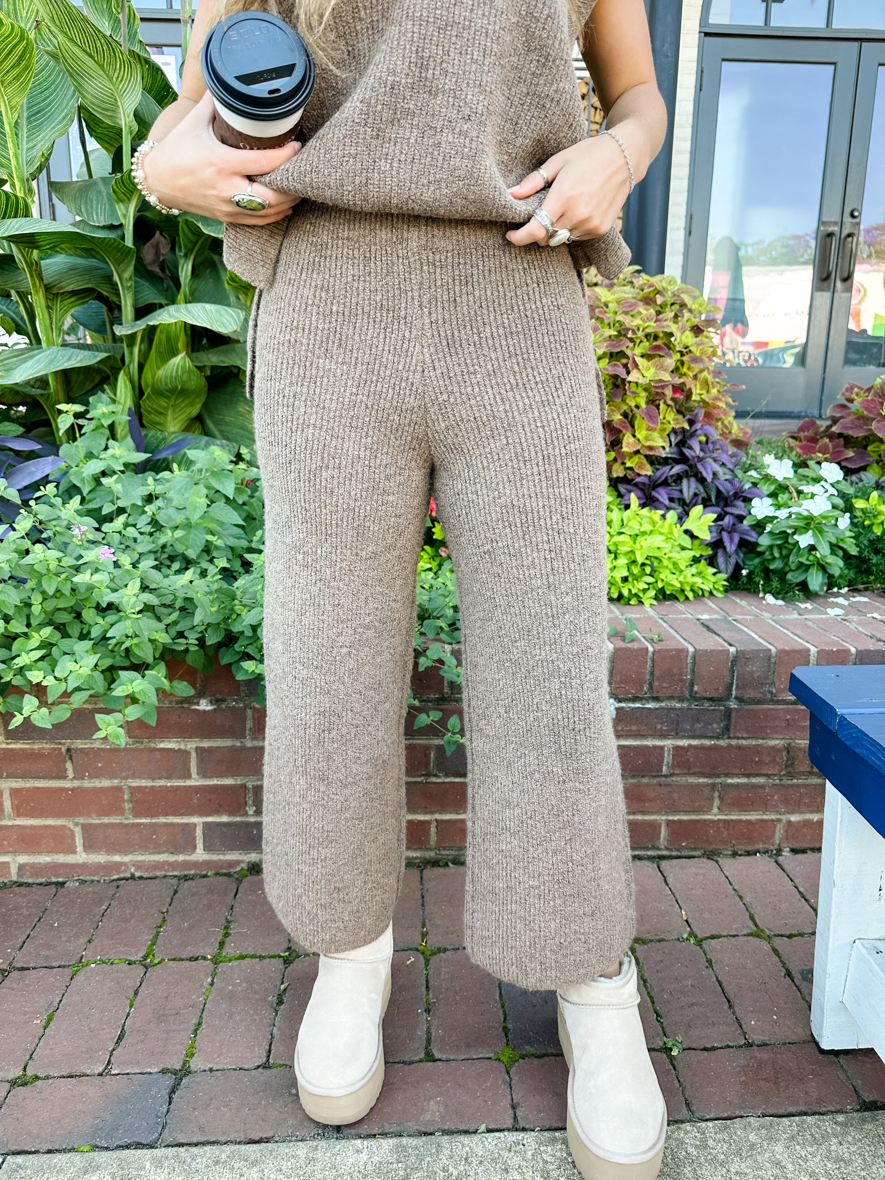 Ribbed Sweater Set Pant