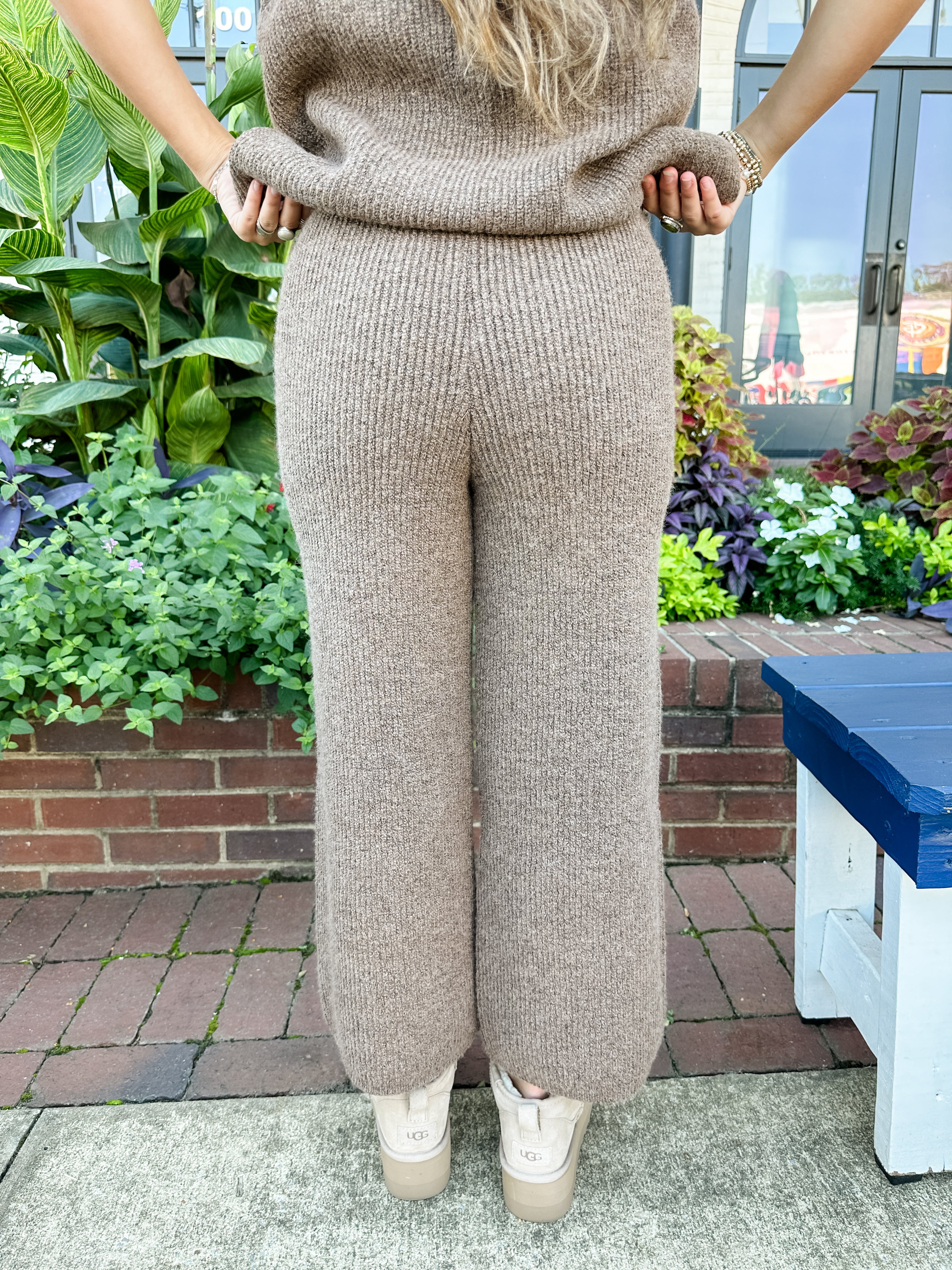 Ribbed Sweater Set Pant