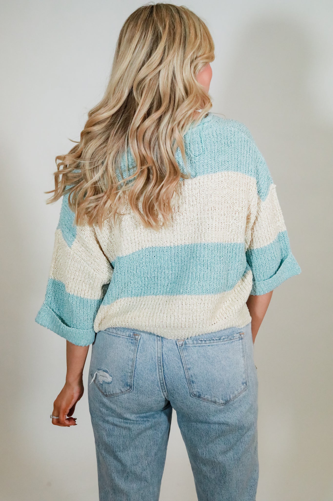 Boxy Wide Stripe Sweater