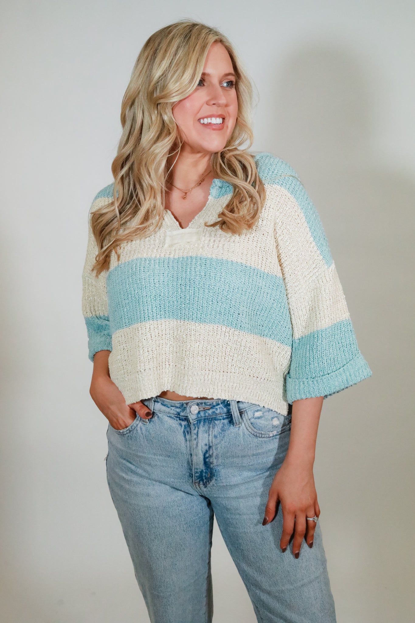 Boxy Wide Stripe Sweater