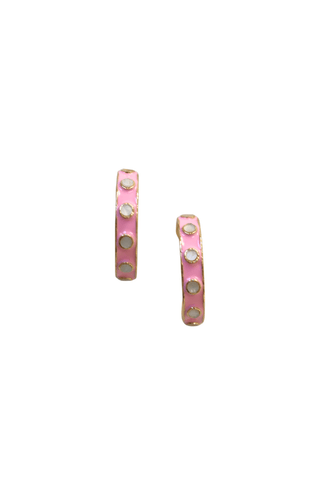 Color Dot Hoop Earring - The Pink Tulip Clothing