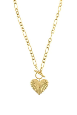 Love Note Heart Pendant Necklace - The Pink Tulip Clothing