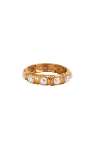 Square Pearl Inset Bracelet - The Pink Tulip Clothing