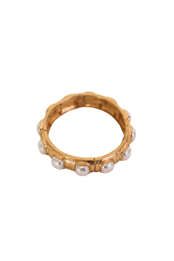 Square Pearl Inset Bracelet