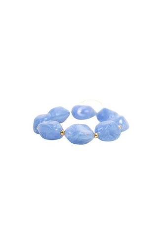 Oval Beaded Stretch Bracelet - The Pink Tulip Clothing