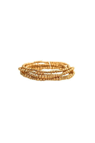 Gold Bracelet Set of 5 - The Pink Tulip Clothing