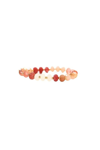 Two Tone Stone Bracelet - The Pink Tulip Clothing