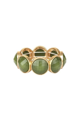 Olive Beaded Bracelet - The Pink Tulip Clothing