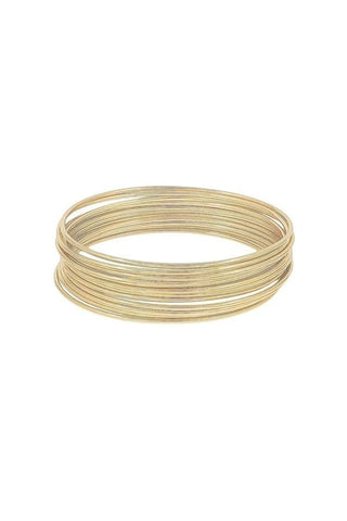 Golden Stacked Bracelet - The Pink Tulip Clothing