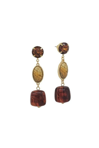 The Gem Drop Earrings - The Pink Tulip Clothing