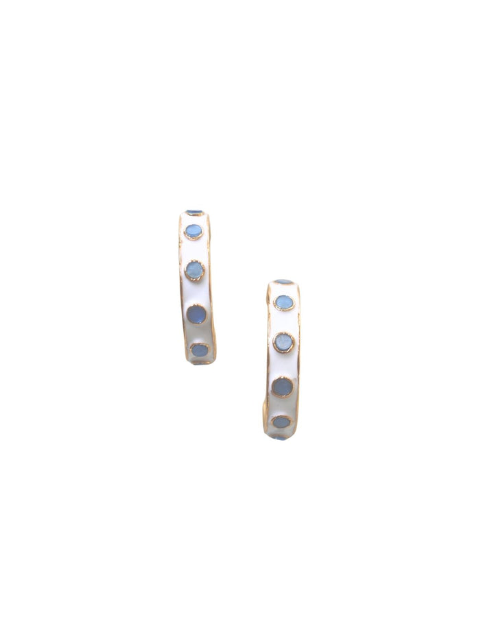 Color Dot Hoop Earring