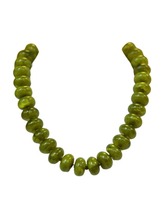 Olive Green Beaded Necklace - The Pink Tulip Clothing